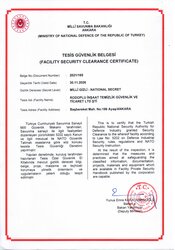 Tesis Güvenlik Belgesi