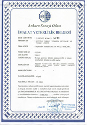 İmalat Yeterlilik Belgesi-Zırhlı Araç